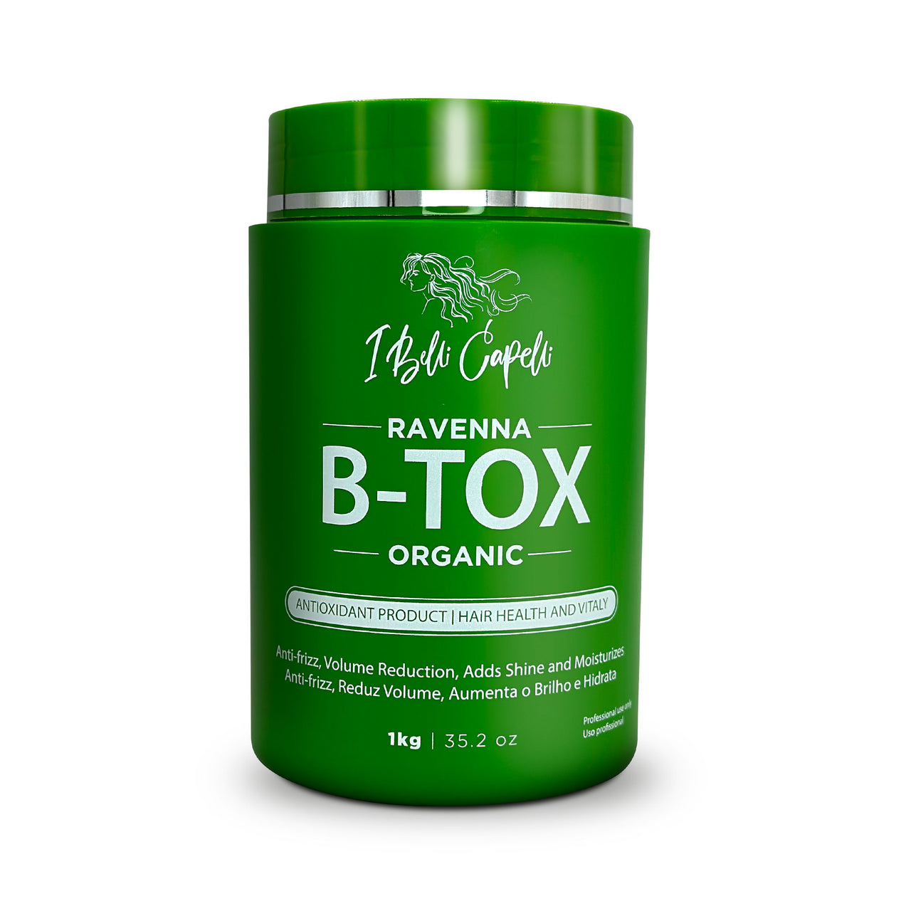 I Belli Capelli Ravenna B-tox Maschera Organica Riduzione Volume dei Capelli Anticrespo 1kg/35.02 oz