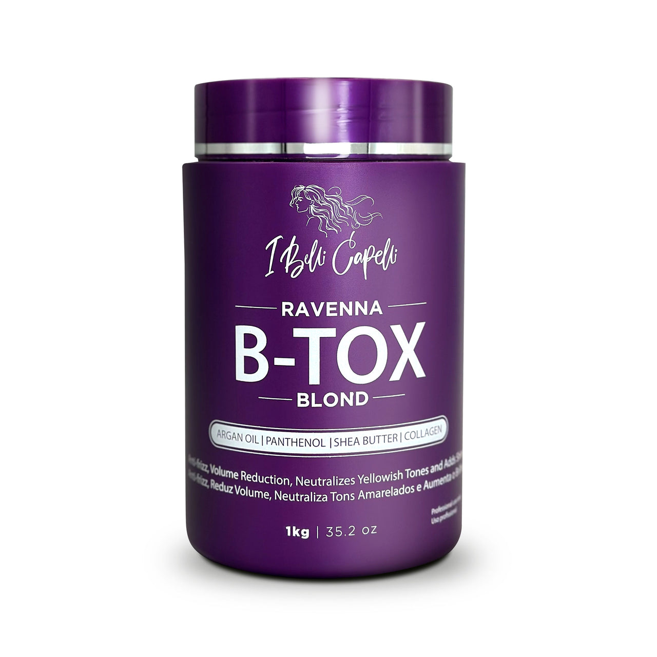 I Belli Capelli Ravenna B-tox Blond Mask Ringiovanimento dei capelli Anti-crespo 1kg/35.02 oz